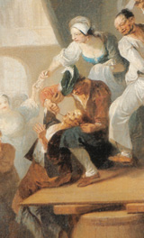 historisches Gemälde einer Extraktion